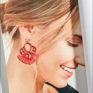 stella & dot summer statement chandeliers ~ coral